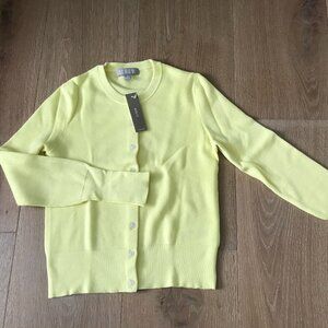 Jcrew Tencel Silk Cardigan Yellow XS NWT